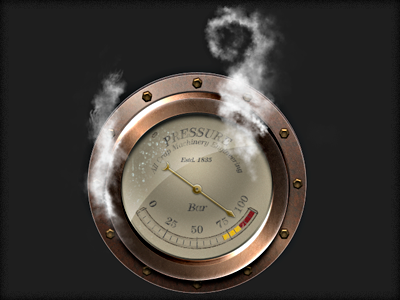 Steampunk Gauge gauge meter pressure steampunk wip