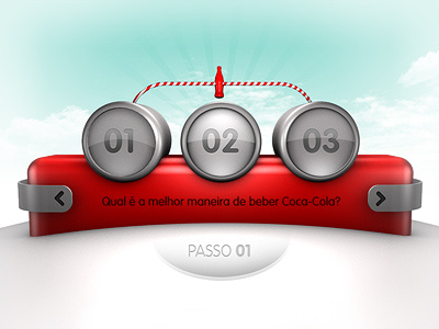 Cocacola - Quizz coca cola interface