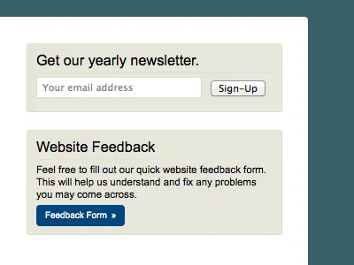 Feedback button css css3 feedback newsletter sign sign up up website