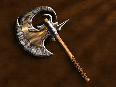 Old axe icon axe decean digital icon illustration nelutu old painting photoshop