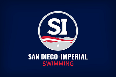 San Diego-Imperial Swimming Primary branding california club sports design identity illustration imperial logo olympics san diego sports swimming team sports water youth sports