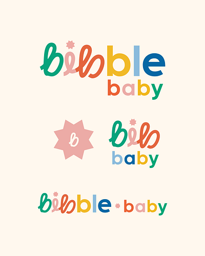 Baby Brand Identity baby baby branding brand desgn branding childhood fun brand kid branding kids