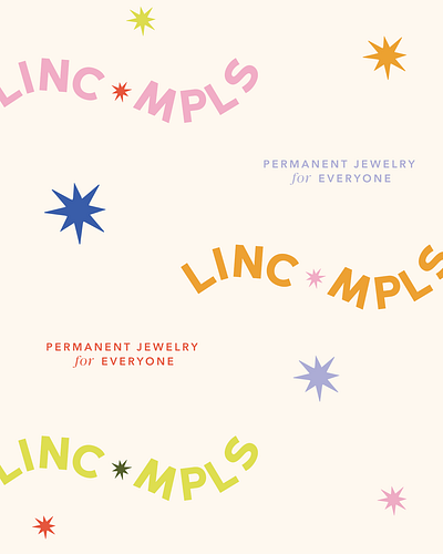 Permanent Jewelry Logos brand branding fun fun brand jewelry logo permanent jewelry permanent jewelry design