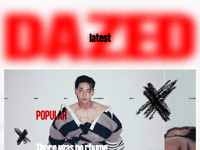 DAZED | Magazine Redesign Concept blog fashion fashion blog magazine news newspaper online magazine ui ux website