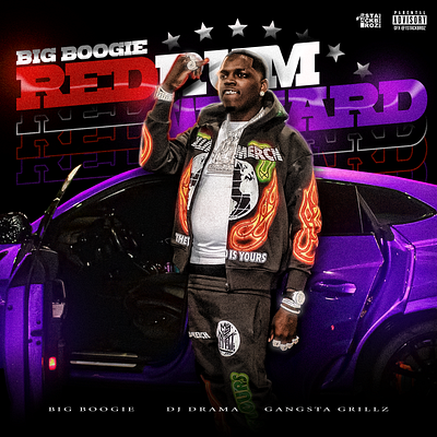 Big Boogie - Red Rum Wizard - By Marcus Hibbler cover art graphic design