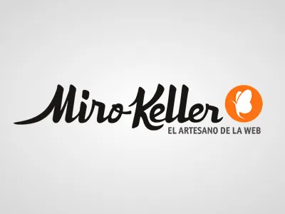 Miro Keller Logo V2 butterfly custom type logo rebound
