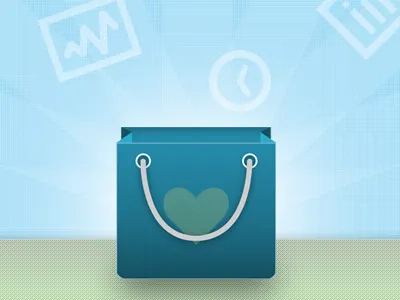 Bag bag header heart website