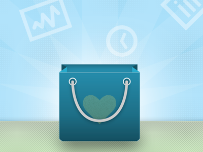 Bag bag header heart website