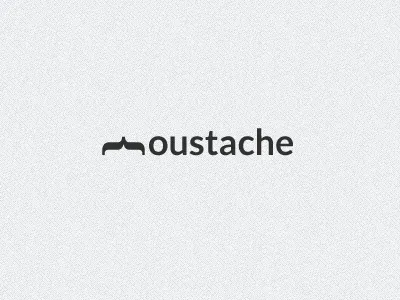 Moustache branding design logo unique