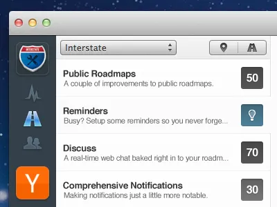 List of Roads bakedcode interstate interstateapp lion mac os roadmap x