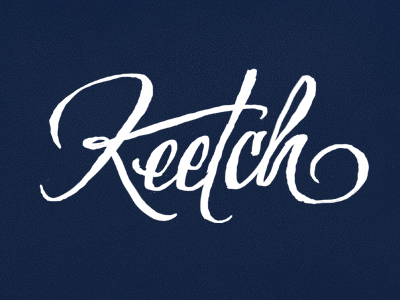 Keetch coffee made me do it keetch logo script simon ålander typography