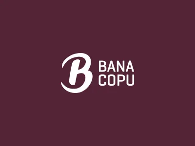 Bana Copu b bana copu bc brand c identity logo negative negative space rokas rokis siti space