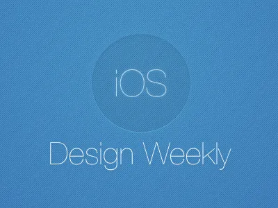 iOS Design Weekly design ios ipad iphone newsletter
