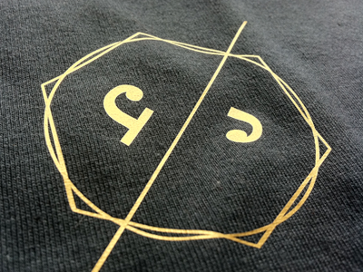 Shirt signature flock flocking gold logo metallic printing shirt signature t shirt