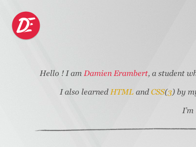 "White is the new black" erambert.me webdesign white