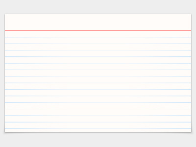 Index Card blue card index card paper red