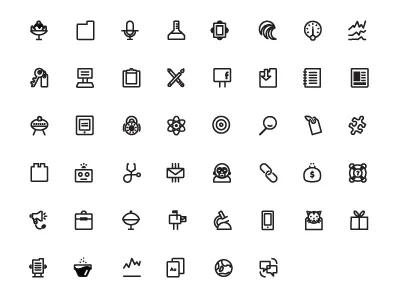 MailChimp icon set icon illustration