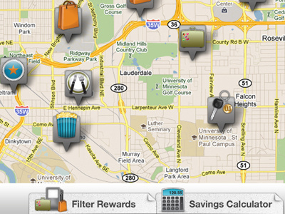 Map Locator Custom iPad App app custom icon ipad locator map