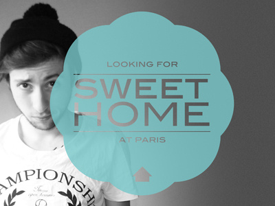 Looking for Sweet Home at Paris apartment at black blue. boy bw for france guy home house looking paris sweet white