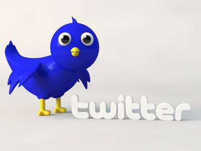 3D Twitter Bird twitter