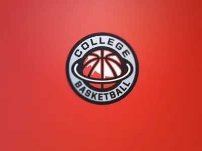 College Basketball Concept 2 basketball college logo