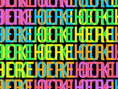 Look Here gif moire psychedelic robert gaszak site design website