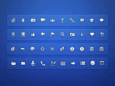 Icons android attach camera hd ipad iphone like