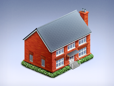 British House icon brick britain british building house icon illustration roof