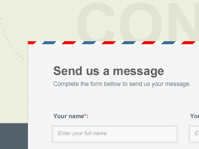 Contact form contact form ui user interface website