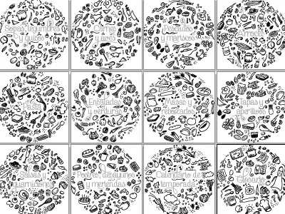 Patience blob brush tool brush circle food full hand drawn illustration illustrator