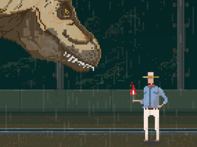 Hold Onto Your Butts 8bit illustration pixels