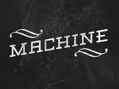Machine - word association black grey grunge old texture typography white