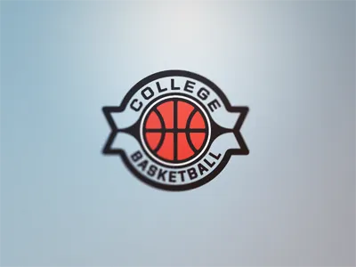 College Basketball Concept 3 basketball college logo
