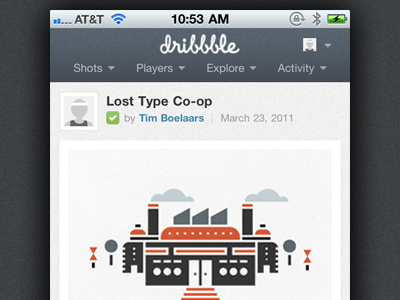 Adaptive shot adaptive dribbble iphone mediaqueries mobile wip