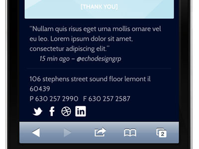 iPhone Footer iphone responsive web design retina teaser