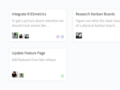 Kanban Board Feature Cards board features kanban mmf tasks visualization workflow