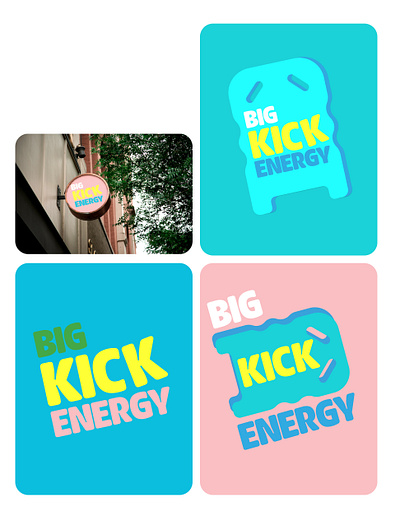 Big Kick Energy branding graphic design