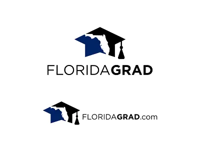 FloridaGrad Logo, graduation, Florida map state branding college branding combination logo custom logo educational design florida florida branding graduation graduation cap graduation logo initial logo logo design map minimalist modern modern logo silhouette state logo state shape logo white space