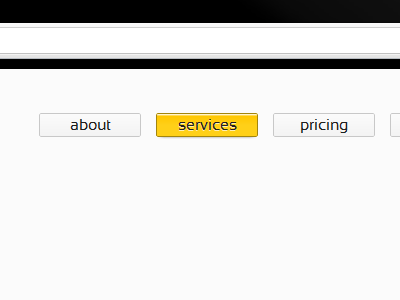 Navigation II button buttons concept css css3 grey interface menu nav navigation redesign ui web web design webdesign website white wip yellow