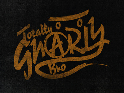 Gnarly skate typography