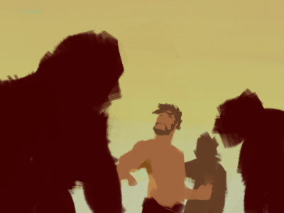Apes - Stage 1 ape charlton heston chimpanzee gorilla monkey planet of the apes
