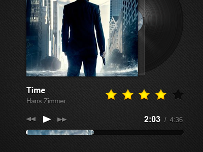 Music Player controls inception music player ratings