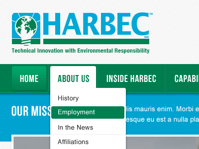 About Us harbec navigation