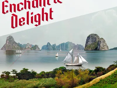 New font joy photo collage photos manipulation trigot web design