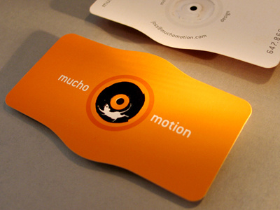 Mucho Motion Cards business card business cards die cut embossing hot foil motion graphics mouse