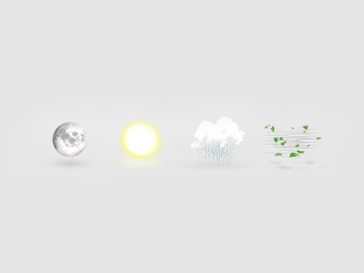 Weather Icons cloud icons moon night rain sun ui weather wind