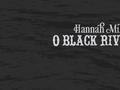 O Black River - Actual On-Disc Artwork album art cd hannah miller music o black river packaging