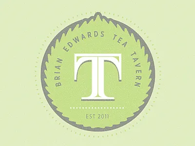 Tea Tavern Brand brand circle green monogram tavern tea vintage