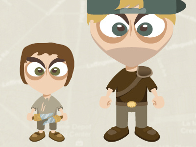 The Game cartoon illustration rpg