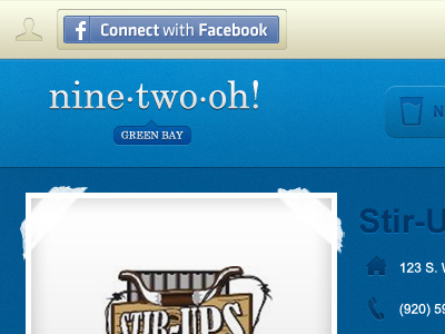 Login & Masthead blue facebook logo ui web
